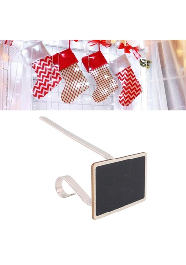 Suntek Çiftlik Evi Tahta Sağlam Yapılı Noel Çorabı Tutacağı Gümüş Kanca 1 Adet Çok Renkli