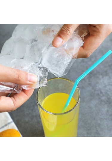 Moveevo 10 Adet Pe Dondurma Şekillendirici Torba - Otomatik Kapatmalı Buzluk, Soğutma Ve Nakliye İçin Soğuk Depolama Çantası Çok Renkli