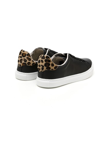 Sneaker Günlük Kadın Mar-25y-209-02 John May Siyah-leopar Siyah-leopar Siyah - Leopar