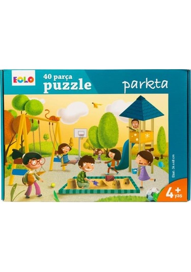 +4 Yaş Parkta Puzzle 40 Parça (Eolo Yayınları)
