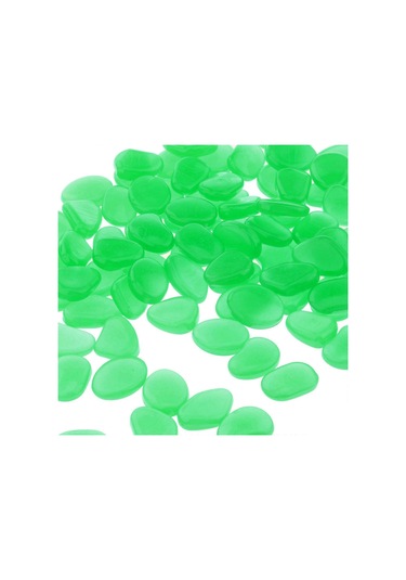 Karanlıkta Parlayan Bahçe Çakıl Taşları Yol Bahçe Dekoru Yeşil