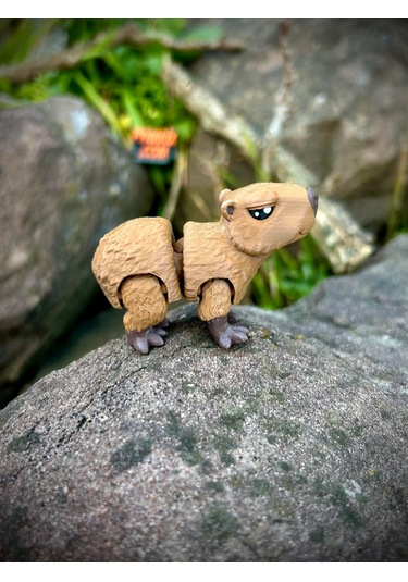 Kapibara Oyuncak 3d Hareketli Organik Vip Model Orta Boy