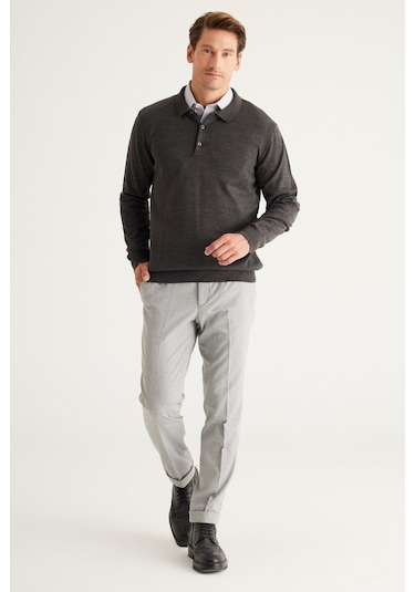 Altinyildiz Classics Erkek Antrasit-Melanj Standart Fit Normal Kesim Polo Yaka Triko 4A4923100003ANMXXL Antrasit Melanj Altinyildiz Classics Erkek Antrasit-Melanj Standart Fit Normal Kesim Polo Yaka Triko 4A4923100003ANMXXL Antrasit Melanj