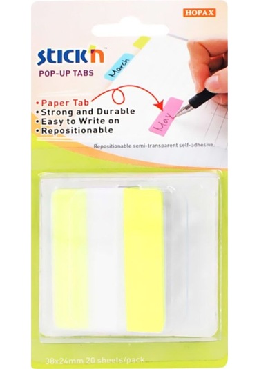 Stickn Sarı Yapışkanlı Not Kağıdı Ayraç