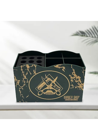 Beyaz Kuaförlük Alet Saklama Kutusu Çıkarılabilir Tuvalet Masası Saç Klipleri Organizatör Makas İçin