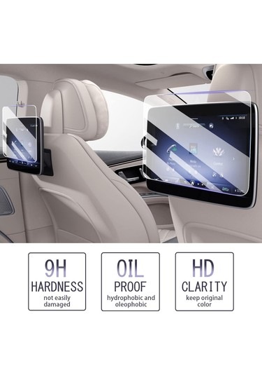 Mercedes S Serisi Navigasyon, Dijital Gösterge Ve İki Arka Kafalık 9H Nano Ekran Koruyucu