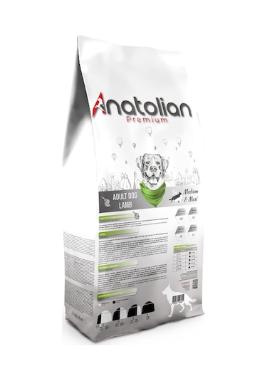 Anatolian Premium Kuzulu Medium Maxi Yetişkin Köpek Maması 18 KG