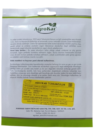 Dereotu Tohumu 10 Gr 1 Paket