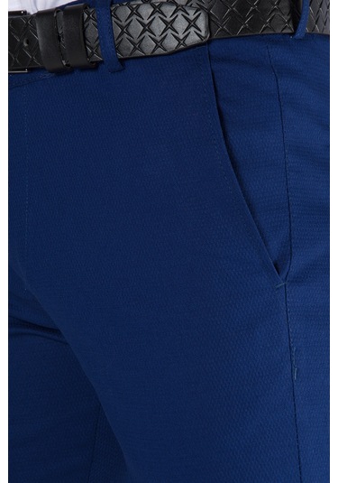Mavi Slim Fit Pamuklu İtalyan Kesim Pantolon Mavi