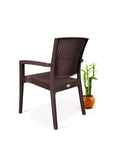 Zeugma Rattan Kollu Sandalye Koltuk Kahve Kahverengi