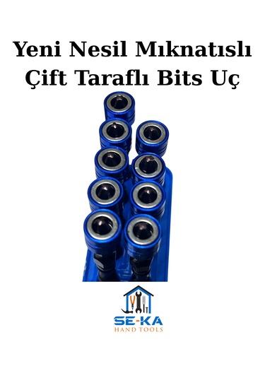 Yeni Nesil Mıknatıslı Çift Taraflı Bits Uç Profesyonel Pratik Vidalama Ucu Ph2 X 65 Mm 1 Adet