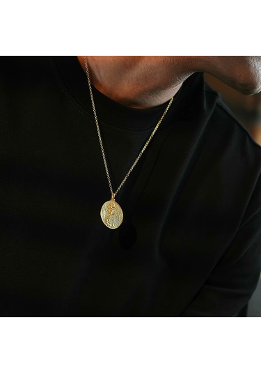 İpek Silver  925 Ayar Gümüş Hermes Tanrısı Unısex Kolye Gümüş