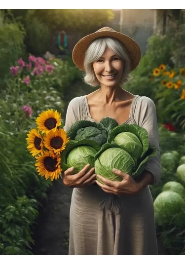 Domsadmarket Lahana Ve Ayçiçeği İçin Şapka 100 Ad 161626382