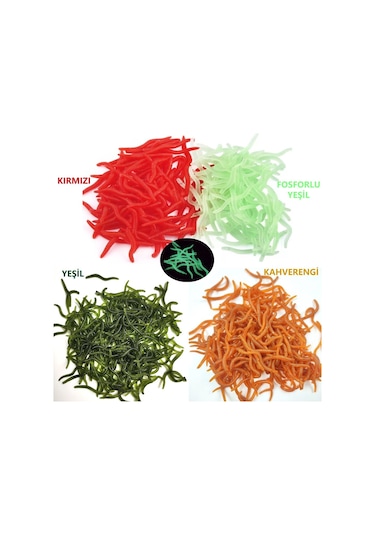 MSO Olta Balıkçılık Cezbedici Kokulu Silikon Solucan Yapay Yem