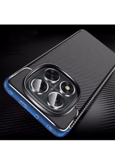 Xiaomi Redmi Note 14 Pro 5g / Poco X7 5g Kılıf Karbon Silikon Case Kapak Siyah