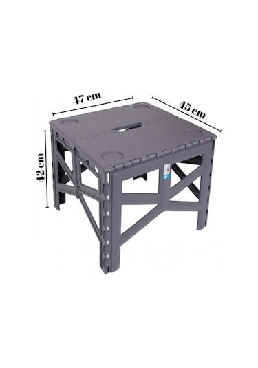 Piev Katlanır Çok Amaçlı Kolay Taşınır Kamp Piknik Masası Antrasit