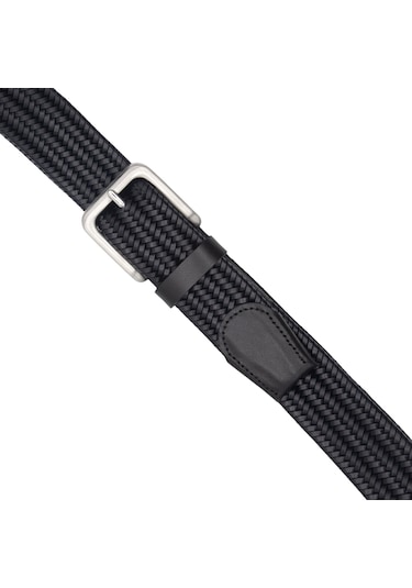 Pierre Cardin Premium Örgü Deri Kemer En 3,5 Cm Pc-1712 Siyah