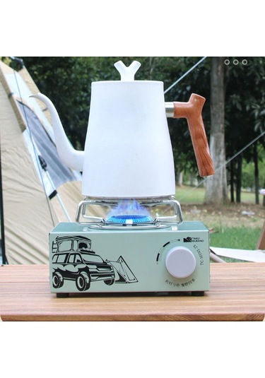 Tuocun Kasetli Ocak 2100W Tc-Mını-28-Tek Ocak Seladon Yeşili Yeşil