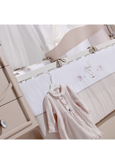 Meltem Kids Pretty Nakışlı Pamuklu Bebek Uyku Seti 80 x 140 CM Pembe