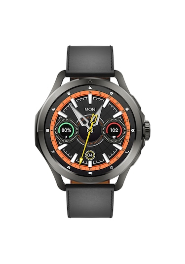 Kalobee Sk44 Business Amoled Ekran 3 Kordonlu Akıllı Saat İphone & Android Uyumlu,48 Mm Siyah