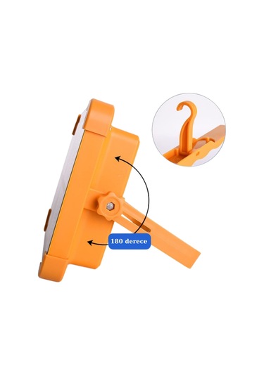 Threemen Şarj Edilebilir Kamp Lambası Güneş Enerjili Işıldak Usb Beyaz