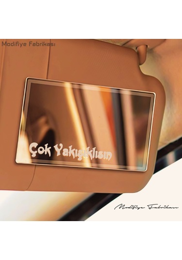 Güneşlik Ayna Sticker Seti 3'lü Paket