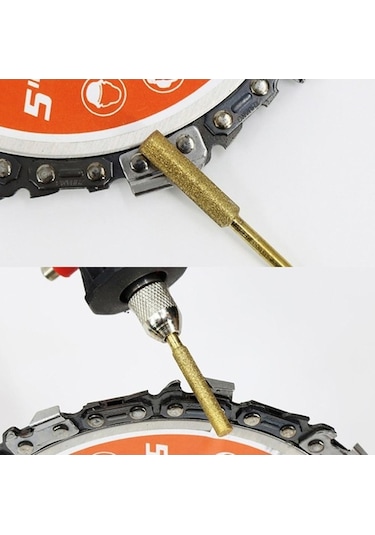 Trendooze Zincir Testere Testere İçin Elmas Dişlerini Bileyici Bilemek Aksesuarları 4mm Vd