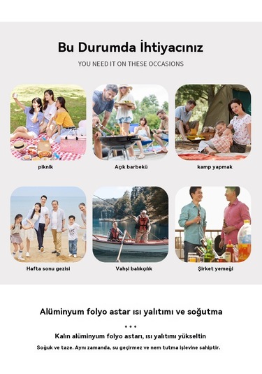 Büyük Kapasiteli Katlanabilir Yalıtımlı Piknik Çantası-lacivert Lacivert