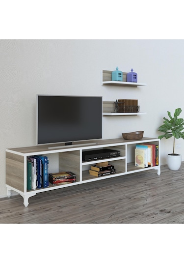 Kenzlife televizyon sehpası monako150 crd tv ünitesi raflı