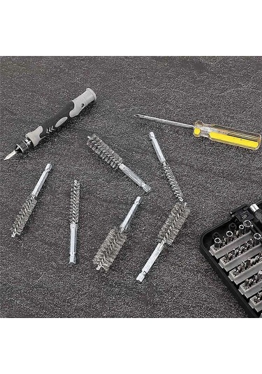 12 Parça Paslanmaz Çelik Delme Fırçaları, Bükülmüş Tel Matkap Fırçaları, Golf Sopa Başlığı Hortum Fırçası, Elektrikli Delme İçin - Kaiyi
