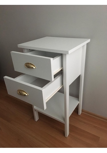 Retro Gold 2 Çekmeceli  Komodin