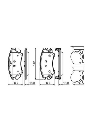 Opel Astra J 1.6cdtı 2013-2016 Bosch Ön Balata 24412