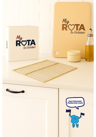 Kare Izgara Nihale, Metal Nihale, Çay Altlığı, Tencere Ve Tava Altlığı Gold