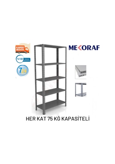 Mekoraf Mekoraf 31 X 93 5 Katlı 2 Mt Arsiv Ve Depo Çelik Raf Sistemi