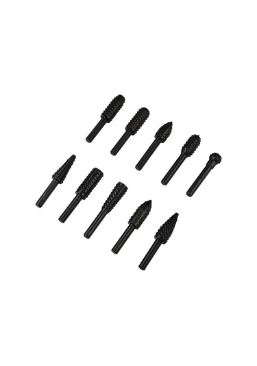 Geeroyoo 10 Parça Ahşap Oyma Ve Parlatma Seti - Yüksek Hızlı Döner Uçlar, 45 Karbon Çelik