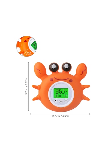Oda Sıcaklığına Sahip Banyo Termometresi Üç Renkli Turuncu