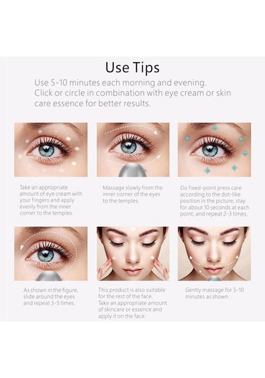 Suntek Elektrikli Göz Masaj Aleti Titreşim Isıtma Pembe Pembe