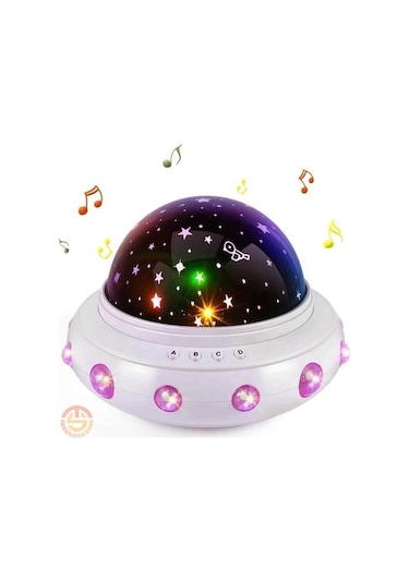 Technosmart Müzikli Renkli Ve Dönen Star Master Ufo Uzay Temalı P