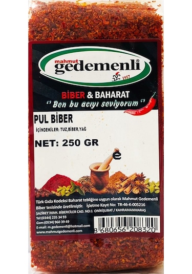 Mahmut Gedemenli Pul Biber 250 G