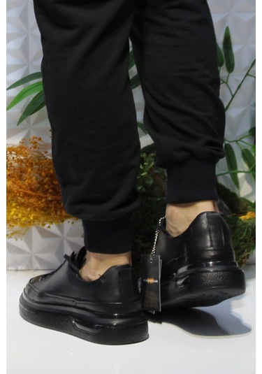 M.p 242 1870 Siyah Rahat Hakiki Deri Erkek Ayakkabı 001