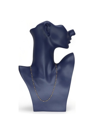 Şehir Işıltısı Boncuklu Toplu Kolye Altın