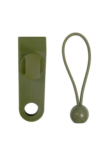 Qingmipy Yeşil Nilon Çadır Klipsi Seti - 12 Adet Dayanıklı Klip + 12 Adet Gerdane Kordon, Çadır, Tente, Pergola Sabitleme, Rüzgar Direnci İçin Yeşil