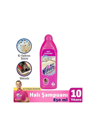 Vanish Makinede Halı Yıkama Şampuanı 850 Ml Tekli