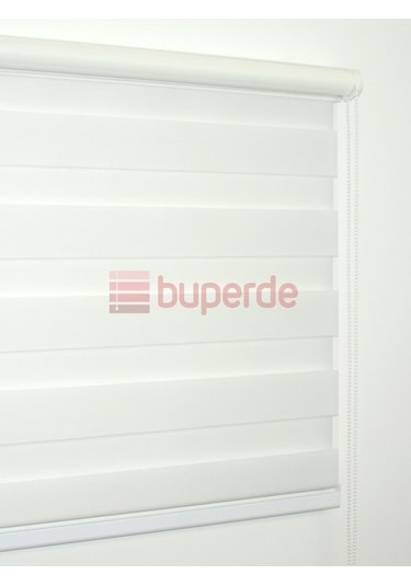 Buperde Beyaz Eko Bambu Zebra Stor Perde