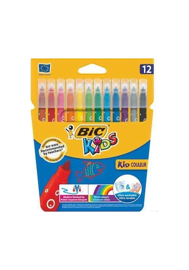 Bic Kids Kid Couleur Keçeli Boya Kalemi 12 Renk