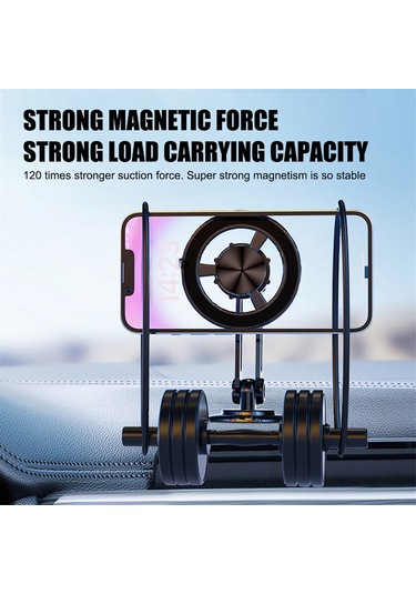 Yifomall 360 Dönebilen Güçlü Mıknatıslı Araç Telefon Tutucu - Sarsıntıya Dayanıklı Altın