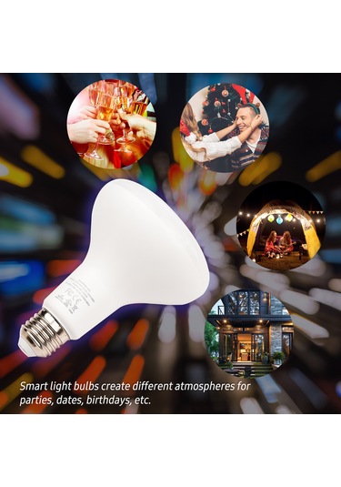 Qingmipy Akıllı Led Ampul: Wifi, Uygulama Ve Ses Kontrolü İle Renk Değiştirme, Parlaklık Ayarı, Zamanlama E27, 13w