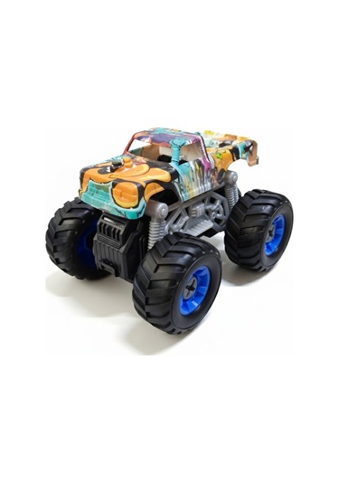 Monster Truck Sök Tak Grafitti Sürtmeli Master Araba Yeşil Yeşil