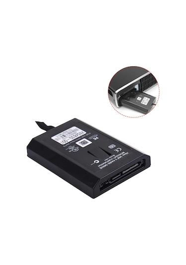 Skycity Xbox 360 Slim İçin 250gb Dış Hard Disk - Oyun Yükleme Hızı Arttırıcı, Konsol Korumalı, Abs Malzeme, Hafıza Genişletici