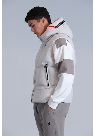 Lufian Erkek Emir Kaz Tüyü Yelek 112130026 Taş Taş